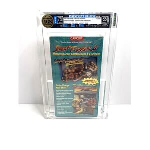 New Street Fighter II Capcom Tips & Tricks VHS IGS 7.5 Box 8.5 Seal Graded Tape